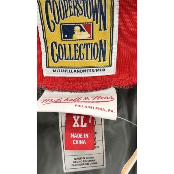 Vintage Mitchell & Ness St. Louis Cardinals Cooperstown Shorts XL Gray Red MLB - Picture 3 of 3